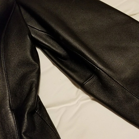 Worthington Size Large Black Leather Jacket - Picture 4 of 8